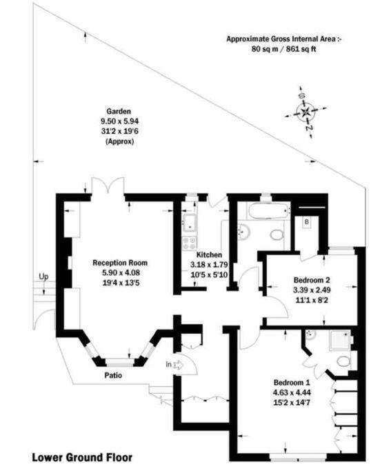 ロンドンBeautiful 2 Bed/ 2 Bath Notting Hill Garden Flatアパートメント エクステリア 写真